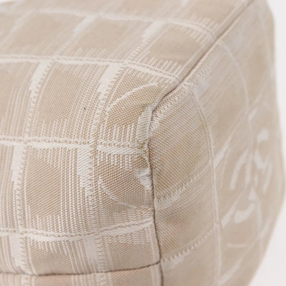CHANEL New Travel Line Pouch Nylon Beige CC - Picture 10 of 16
